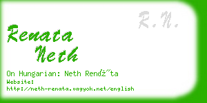 renata neth business card